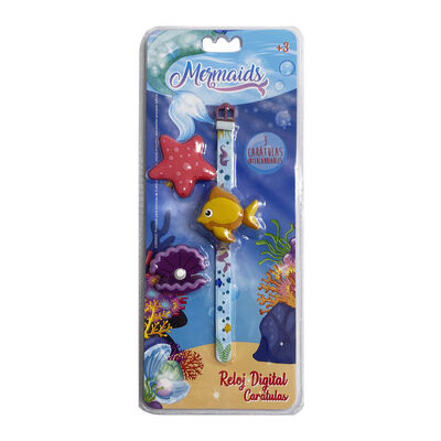 Reloj Digital con Caratulas Intercambiables Sirenitas Switch