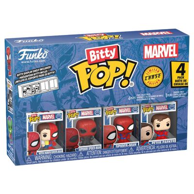 Funko Bitty Pop: Marvel Spider-Man - Parker Split 4 Pack