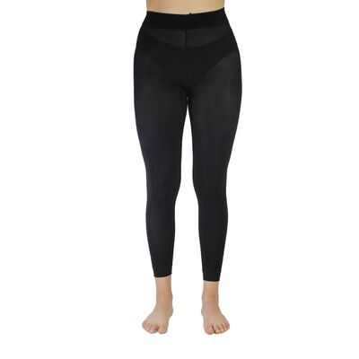 Leggin Mar&iacute;a Intima confort tipo media modelo 2117 color negro talla grande-extragrande dama