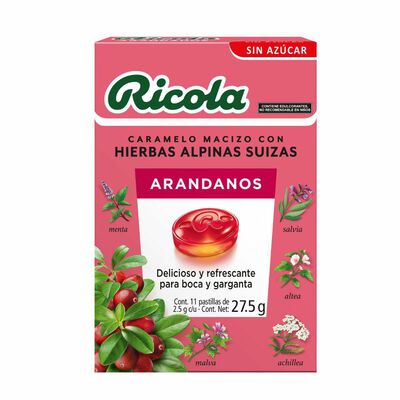 Ricola Ar&aacute;ndanos sin Azucar 27.5g