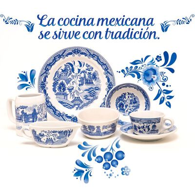 Vajilla Sanborns 4 personas 25 piezas