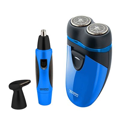 Rasuradora (usa pilas) + Trimmer de nariz (usa pilas) BSK-10000 Timco
