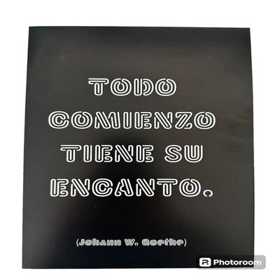 Tarjeta Felicitaci&oacute;n Comienzo