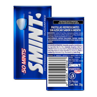Pastillas sin Azúcar Sabor Menta Smint
