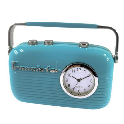 Reloj radio azul