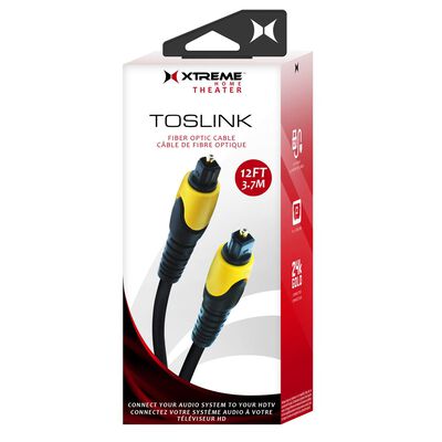 Cable de Fibra Óptica TOSLINK 12 pies