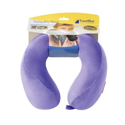 Almohada ergon&oacute;mica morada Travel Blue