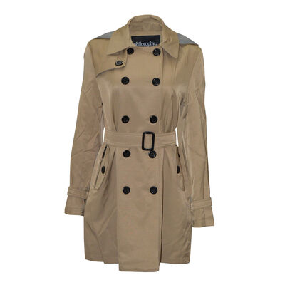 Gabardina con Cintur&oacute;n Philosophy Talla Extra Grande para Mujer