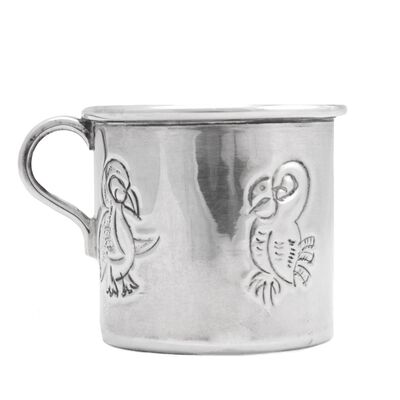 Taza Nino Cincelado  Mediano  80 Gramos - Plata Ley .925 SANBORNS