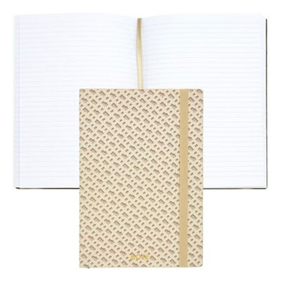 Bloc de Notas A5 Monogram Cream Lined Hugo Boss