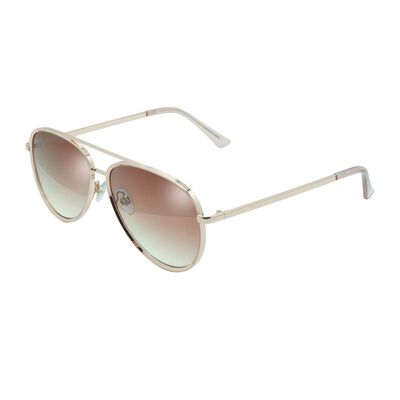 Lente Solar Nine West 45006LFC653 Aviador Oro rosado