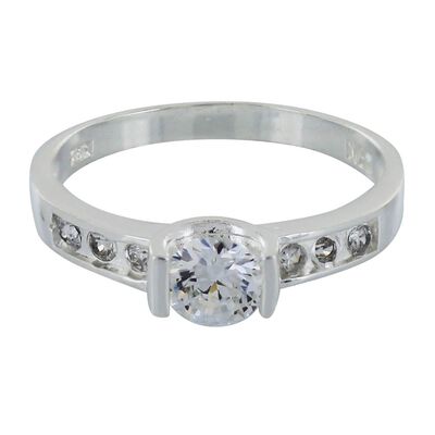 Anillo Solitario con Zirconia