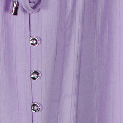 Blusa Lisa con Olanes Philosophy Talla Mediana Color Morado Claro para Mujer