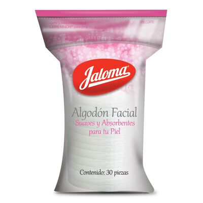 Algod&oacute;n Facial tubo 30 piezas