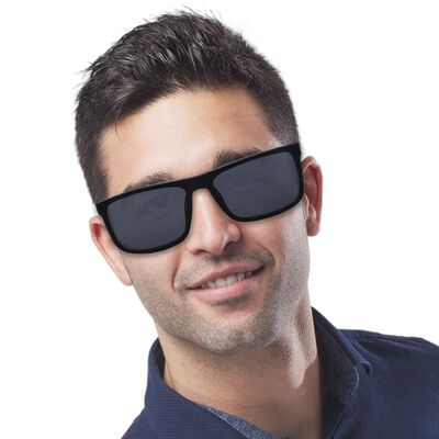 Lentes de Sol Cuadrados Mossimo Rubber negro CA6002NG para Hombre