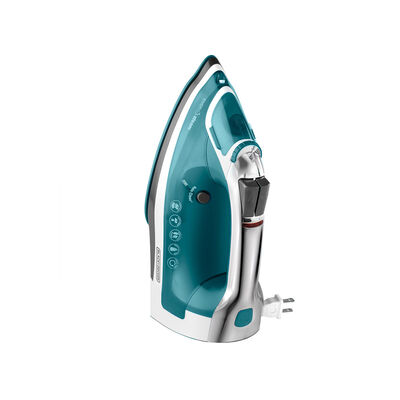 Plancha Azul Con Cable Retractil Black + Decker