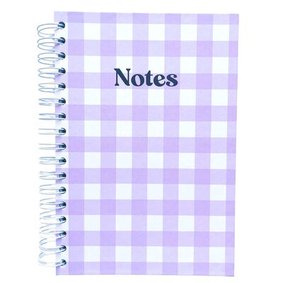 Libreta de puntos tamaño francés notas violeta