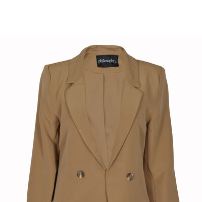 Saco Abierto con Detalle de Botones Philosophy Talla Grande para Mujer