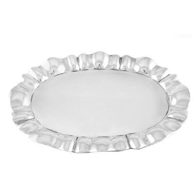 Platón Oval Plisado 930 Gramos - Plata Ley .925 SANBORNS