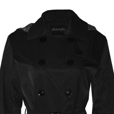 Gabardina Philosophy con capucha para mujer talla mediana