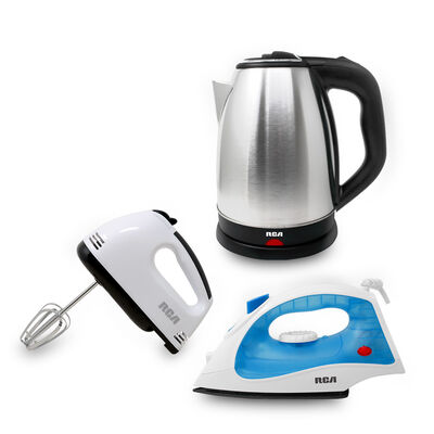 Combo Básico  Batidora Tetera Plancha  Unicolor Rc-Bs Rca