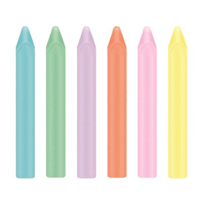 Crayon jumbo triangular colores pastel con 6 piezas