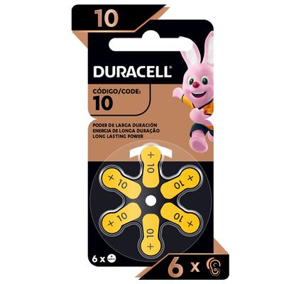 Pila Duracell Auditiva 10 C/6
