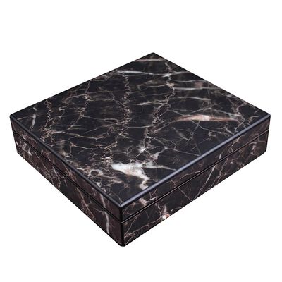 HUMIDOR DISENO MARMOLEADO EN NEGRO