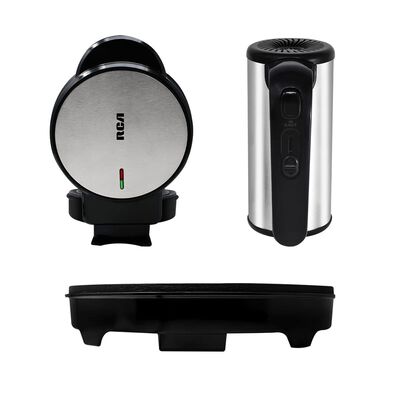 Combo Dulce (Crepera, Mini Waflera y Batidora) Negro RC-CD RCA