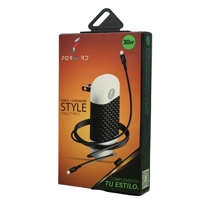 Cargador Forward 30W C/Cable Tipo C