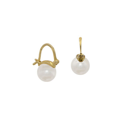 Aretes Perla de Cristal Carre