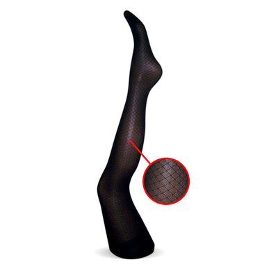 Pantymalla fantas&iacute;a red Pretty Legs P7601 color negro talla chica-mediana dama