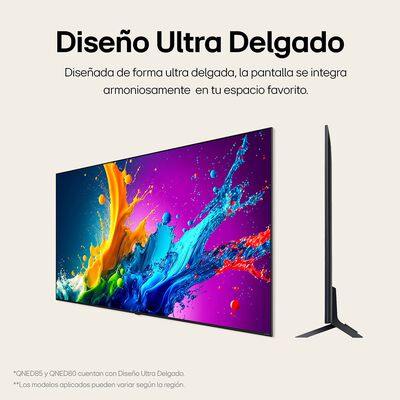 Pantalla LG de 55 Pulgadas 4K ThinQ 55QNED80TSA