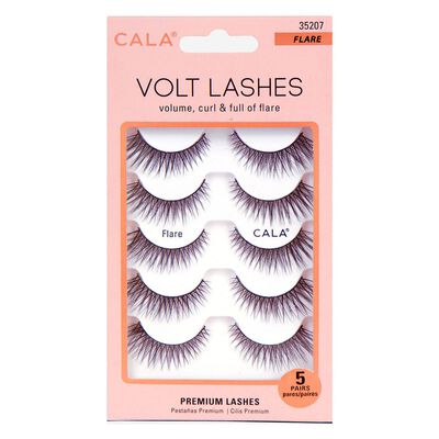 Pestañas Postizas Volt Lashes Flare 5 pares