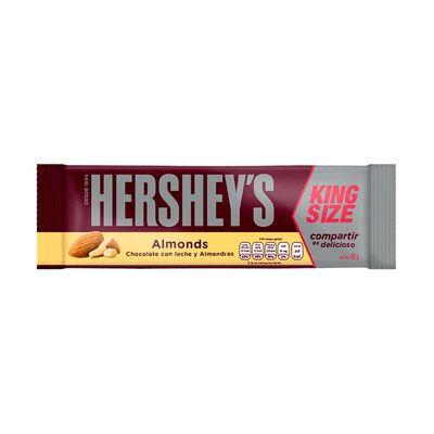Barra de Chocolate Hershey&acute;s Almonds King Size 60g