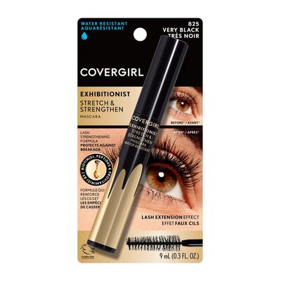 Mascara para Pesta&ntilde;as a Prueba de Agua Covergirl Exhibitionist Stretch & Strengthen Very Black 9ml