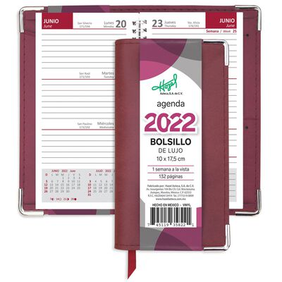 Agenda bolsillo lujo 2022