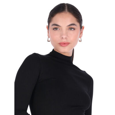 Aretes Cuadrado Colgante Plateado Nine West