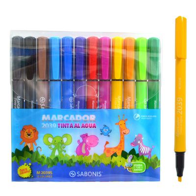 Marcadores de Agua Set 12 colores Sabonis