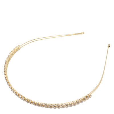 Diadema Mujer Colección Cristales Dorado Ponette