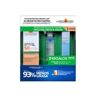 La Roche Posay Rutina De Protecci&oacute;n Solar Con Textura Gel Crema Con Color Para Piel Mixta A Grasa