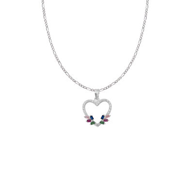 Collar con Coraz&oacute;n Silueta CAG0350253 Plata .925 Unlimited By Oro Boleado