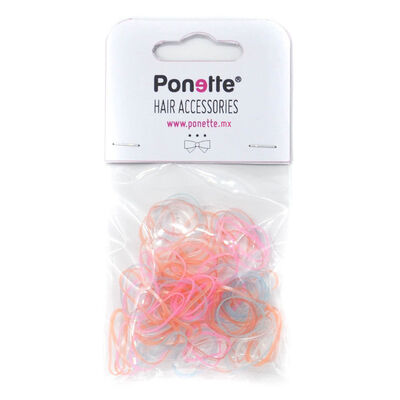 Miniligas Pastel 100 Piezas Ponette
