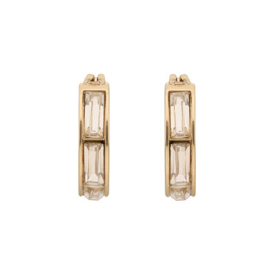 Aretes Dorados Círculo Huggies DKNY