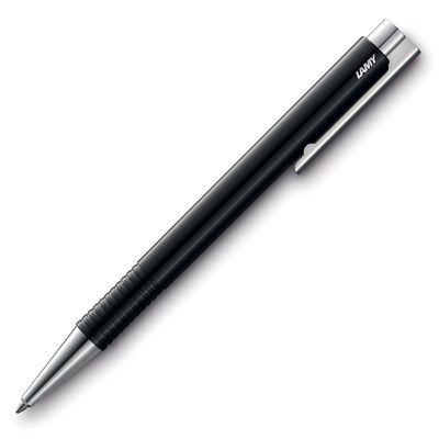 Bol&iacute;grafo Lamy negro  acero pulido
