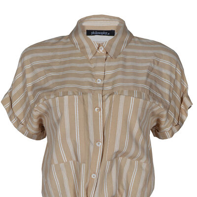 Blusa con Estampado a Rayas Philosophy Talla Mediana para Mujer
