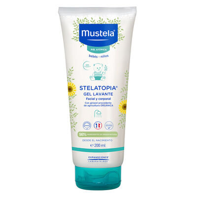 Mustela Stelatopia Gel Lavante para beb&eacute;s y ni&ntilde;os con Piel At&oacute;pica 200ml