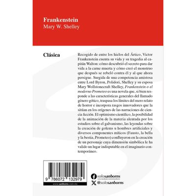 Frankenstein, edici&oacute;n Sanborns
