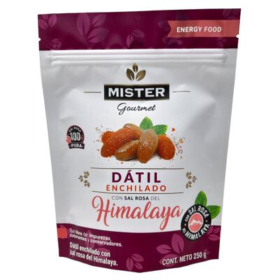 Dátil enchilado con sal rosa del Himalaya