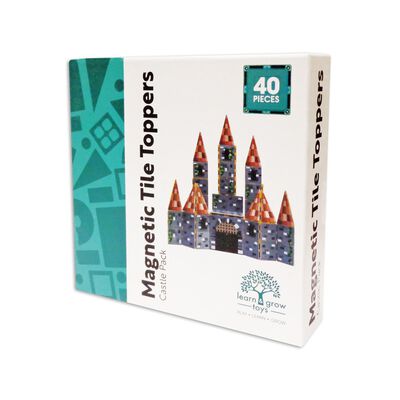 Set Mosaicos Magn&eacute;ticos Castillo 40 Piezas Learn & Grow Toys